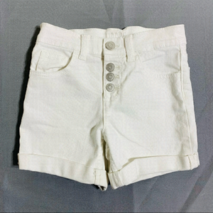 Justice girls 8Y white jean shorts